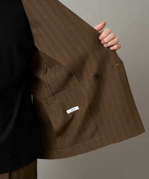 a.v.v / アー・ヴェ・ヴェ テーラードジャケット | 【イージーケア/毛玉になりにくい】LANATECヘリンボーンダブルブレストジャケット【ストレッチ/洗濯機で洗える】 | 詳細24