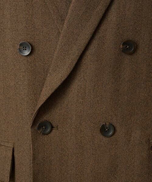 a.v.v / アー・ヴェ・ヴェ テーラードジャケット | 【イージーケア/毛玉になりにくい】LANATECヘリンボーンダブルブレストジャケット【ストレッチ/洗濯機で洗える】 | 詳細25