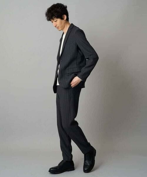 a.v.v / アー・ヴェ・ヴェ テーラードジャケット | LANATECヘリンボーンテーラードジャケット【イージーケア/毛玉になりにくい/洗濯機で洗える/ストレッチ】 | 詳細10