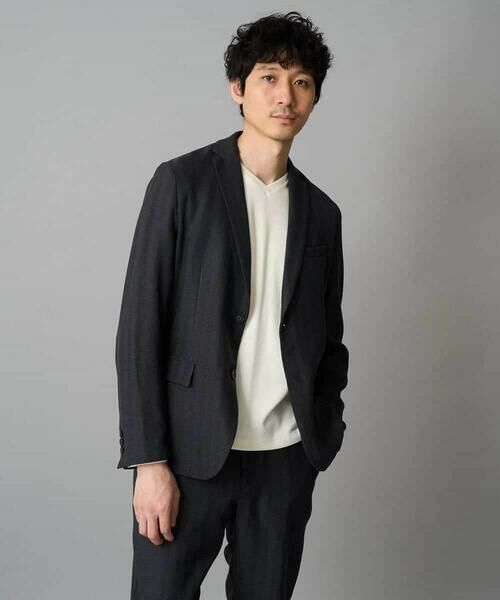 a.v.v / アー・ヴェ・ヴェ テーラードジャケット | LANATECヘリンボーンテーラードジャケット【イージーケア/毛玉になりにくい/洗濯機で洗える/ストレッチ】 | 詳細13