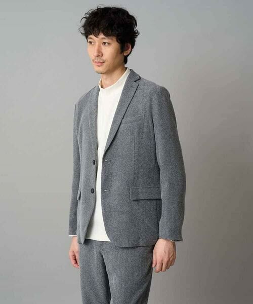 a.v.v / アー・ヴェ・ヴェ テーラードジャケット | LANATECヘリンボーンテーラードジャケット【イージーケア/毛玉になりにくい/洗濯機で洗える/ストレッチ】 | 詳細15