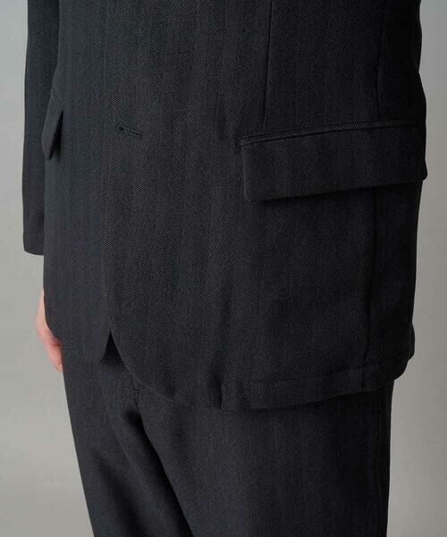 a.v.v / アー・ヴェ・ヴェ テーラードジャケット | LANATECヘリンボーンテーラードジャケット【イージーケア/毛玉になりにくい/洗濯機で洗える/ストレッチ】 | 詳細25