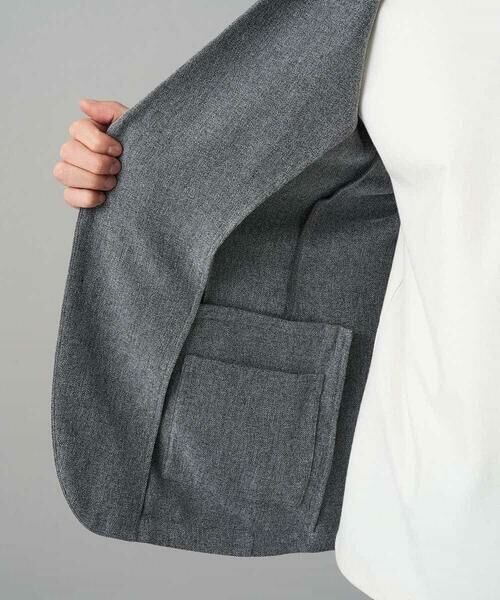 a.v.v / アー・ヴェ・ヴェ テーラードジャケット | LANATECヘリンボーンテーラードジャケット【イージーケア/毛玉になりにくい/洗濯機で洗える/ストレッチ】 | 詳細26