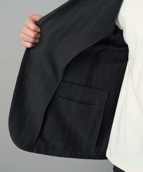 a.v.v / アー・ヴェ・ヴェ テーラードジャケット | LANATECヘリンボーンテーラードジャケット【イージーケア/毛玉になりにくい/洗濯機で洗える/ストレッチ】 | 詳細27