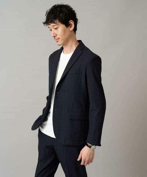 a.v.v / アー・ヴェ・ヴェ カットソー | 【イージーケア/毛玉になりにくい】ブロックリンクスジャカードクルーネックＴシャツ【洗濯機で洗える】通勤/ビジネス/ジャケット〈ON/OFF SERIES〉 | 詳細21