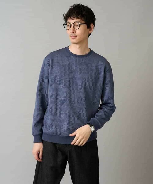 a.v.v / アー・ヴェ・ヴェ スウェット | 幾何ジャカードセミワイドシルエットプルオーバー【毛玉になりにくい/洗濯機で洗える】 | 詳細16