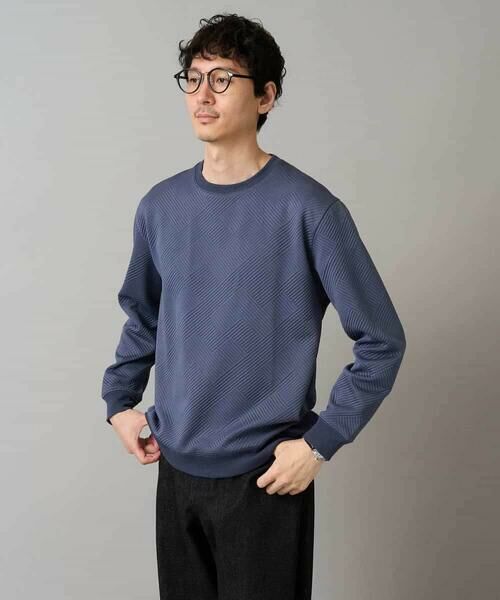 a.v.v / アー・ヴェ・ヴェ スウェット | 幾何ジャカードセミワイドシルエットプルオーバー【毛玉になりにくい/洗濯機で洗える】 | 詳細17