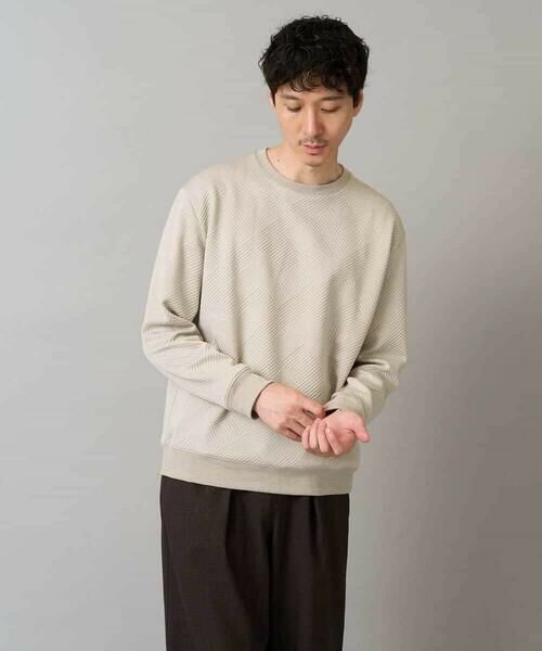 a.v.v / アー・ヴェ・ヴェ スウェット | 幾何ジャカードセミワイドシルエットプルオーバー【毛玉になりにくい/洗濯機で洗える】 | 詳細20