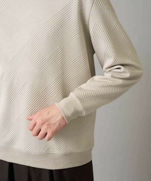 a.v.v / アー・ヴェ・ヴェ スウェット | 幾何ジャカードセミワイドシルエットプルオーバー【毛玉になりにくい/洗濯機で洗える】 | 詳細24