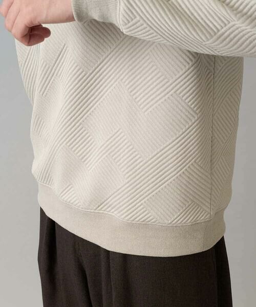 a.v.v / アー・ヴェ・ヴェ スウェット | 幾何ジャカードセミワイドシルエットプルオーバー【毛玉になりにくい/洗濯機で洗える】 | 詳細25