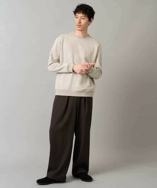 a.v.v / アー・ヴェ・ヴェ スウェット | 幾何ジャカードセミワイドシルエットプルオーバー【毛玉になりにくい/洗濯機で洗える】 | 詳細7