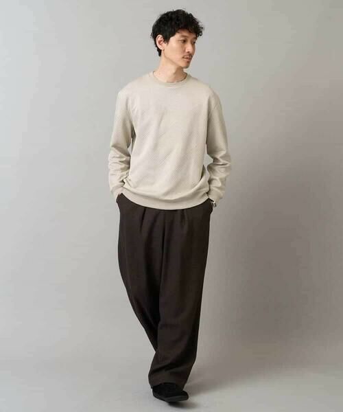 a.v.v / アー・ヴェ・ヴェ スウェット | 幾何ジャカードセミワイドシルエットプルオーバー【毛玉になりにくい/洗濯機で洗える】 | 詳細8