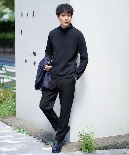 a.v.v / アー・ヴェ・ヴェ カットソー | 【イージーケア/ストレッチ】アゼダブルフェイスハイネックカットソー【洗濯機で洗える】 | 詳細1