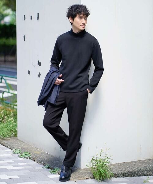 a.v.v / アー・ヴェ・ヴェ カットソー | 【イージーケア/ストレッチ】アゼダブルフェイスハイネックカットソー【洗濯機で洗える】 | 詳細2