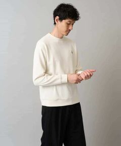 a.v.v / アー・ヴェ・ヴェ スウェット | 【イージーケア/毛玉になりにくい】アゼダブルフェイスワンポイント刺繍プルオーバー