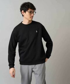 a.v.v / アー・ヴェ・ヴェ スウェット | 【イージーケア/毛玉になりにくい】アゼダブルフェイスワンポイント刺繍プルオーバー