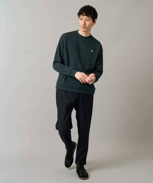 a.v.v / アー・ヴェ・ヴェ スウェット | 【イージーケア/毛玉になりにくい】アゼダブルフェイスワンポイント刺繍プルオーバー | 詳細10