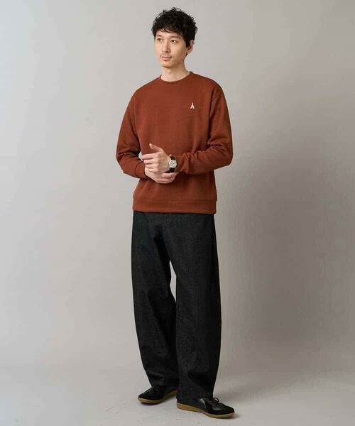 a.v.v / アー・ヴェ・ヴェ スウェット | 【イージーケア/毛玉になりにくい】アゼダブルフェイスワンポイント刺繍プルオーバー | 詳細2