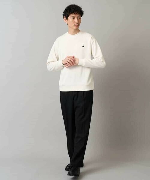a.v.v / アー・ヴェ・ヴェ スウェット | 【イージーケア/毛玉になりにくい】アゼダブルフェイスワンポイント刺繍プルオーバー | 詳細20