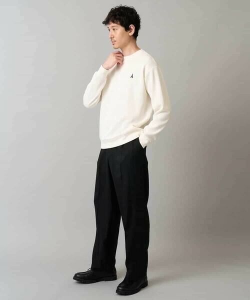 a.v.v / アー・ヴェ・ヴェ スウェット | 【イージーケア/毛玉になりにくい】アゼダブルフェイスワンポイント刺繍プルオーバー | 詳細21