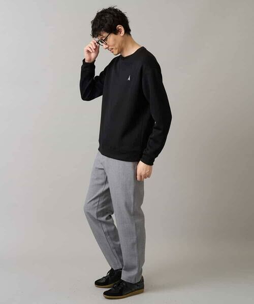 a.v.v / アー・ヴェ・ヴェ スウェット | 【イージーケア/毛玉になりにくい】アゼダブルフェイスワンポイント刺繍プルオーバー | 詳細27