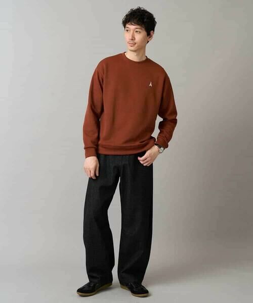 a.v.v / アー・ヴェ・ヴェ スウェット | 【イージーケア/毛玉になりにくい】アゼダブルフェイスワンポイント刺繍プルオーバー | 詳細3