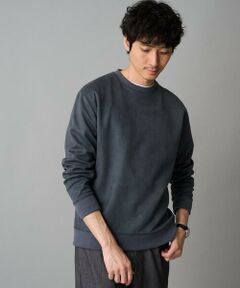 a.v.v / アー・ヴェ・ヴェ スウェット | 【イージーケア/毛玉になりにくい】ツイルエンボスフェイクスエードプルオーバー【洗濯機で洗える】