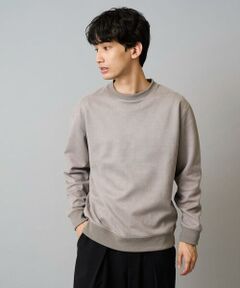 a.v.v / アー・ヴェ・ヴェ スウェット | 【イージーケア/毛玉になりにくい】ツイルエンボスフェイクスエードプルオーバー【洗濯機で洗える】