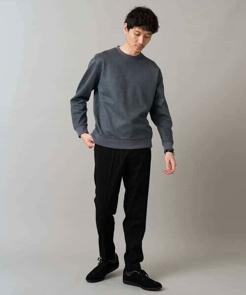 a.v.v / アー・ヴェ・ヴェ スウェット | 【イージーケア/毛玉になりにくい】ツイルエンボスフェイクスエードプルオーバー【洗濯機で洗える】 | 詳細3