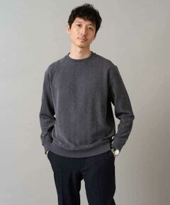 a.v.v / アー・ヴェ・ヴェ スウェット | 【イージーケア/毛玉になりにくい】ヘリンボーン起毛セミワイドシルエットプルオーバー【洗濯機で洗える】