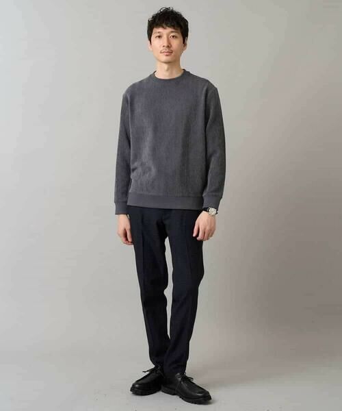 a.v.v / アー・ヴェ・ヴェ スウェット | 【イージーケア/毛玉になりにくい】ヘリンボーン起毛セミワイドシルエットプルオーバー【洗濯機で洗える】 | 詳細17