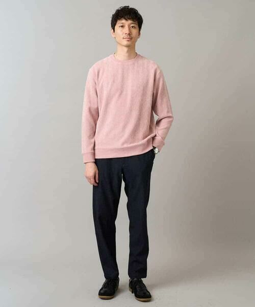 a.v.v / アー・ヴェ・ヴェ スウェット | 【イージーケア/毛玉になりにくい】ヘリンボーン起毛セミワイドシルエットプルオーバー【洗濯機で洗える】 | 詳細2