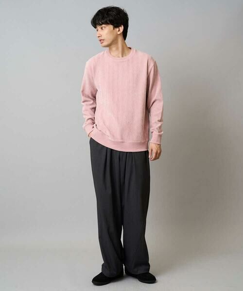 a.v.v / アー・ヴェ・ヴェ スウェット | 【イージーケア/毛玉になりにくい】ヘリンボーン起毛セミワイドシルエットプルオーバー【洗濯機で洗える】 | 詳細4