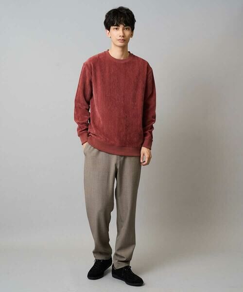 a.v.v / アー・ヴェ・ヴェ スウェット | 【イージーケア/毛玉になりにくい】ヘリンボーン起毛セミワイドシルエットプルオーバー【洗濯機で洗える】 | 詳細6