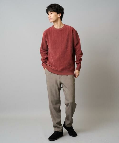 a.v.v / アー・ヴェ・ヴェ スウェット | 【イージーケア/毛玉になりにくい】ヘリンボーン起毛セミワイドシルエットプルオーバー【洗濯機で洗える】 | 詳細7