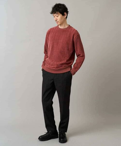 a.v.v / アー・ヴェ・ヴェ スウェット | 【イージーケア/毛玉になりにくい】ヘリンボーン起毛セミワイドシルエットプルオーバー【洗濯機で洗える】 | 詳細9