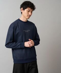 a.v.v / アー・ヴェ・ヴェ スウェット | 【イージーケア/毛玉になりにくい】ツイルエンボスフェイクスエードミニロゴプルオーバー【洗濯機で洗える】