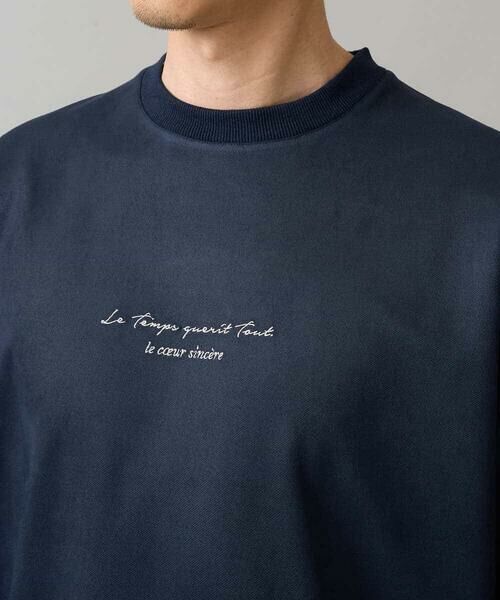 a.v.v / アー・ヴェ・ヴェ スウェット | 【イージーケア/毛玉になりにくい】ツイルエンボスフェイクスエードミニロゴプルオーバー【洗濯機で洗える】 | 詳細16