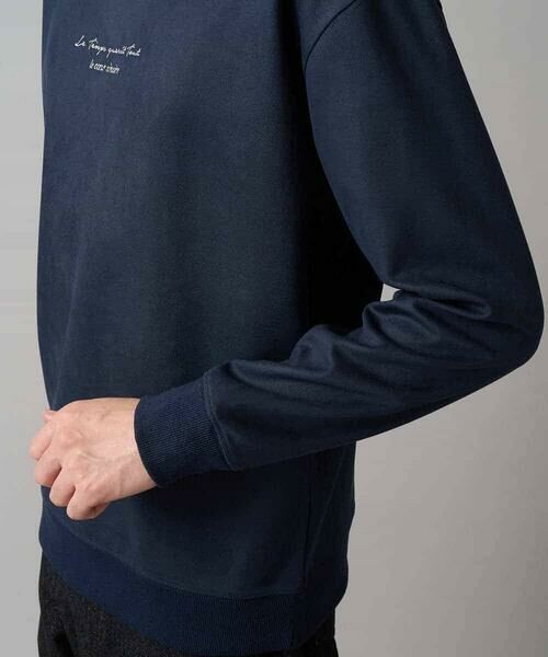 a.v.v / アー・ヴェ・ヴェ スウェット | 【イージーケア/毛玉になりにくい】ツイルエンボスフェイクスエードミニロゴプルオーバー【洗濯機で洗える】 | 詳細17