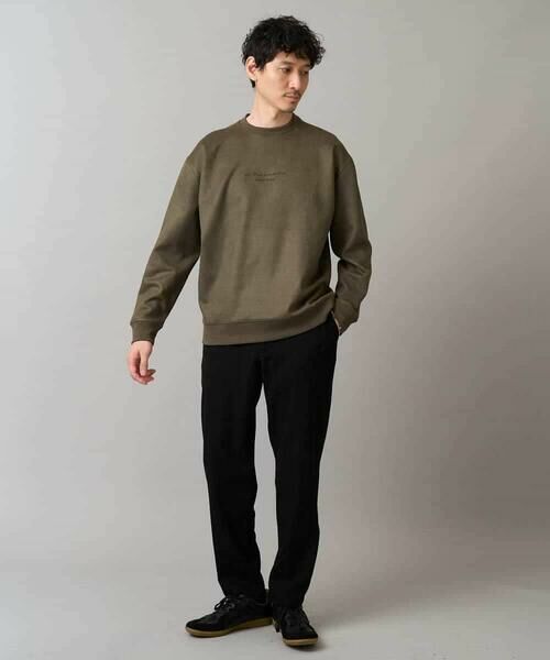 a.v.v / アー・ヴェ・ヴェ スウェット | 【イージーケア/毛玉になりにくい】ツイルエンボスフェイクスエードミニロゴプルオーバー【洗濯機で洗える】 | 詳細2