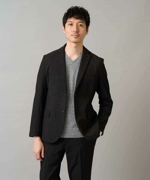 a.v.v / アー・ヴェ・ヴェ カットソー | 【イージーケア/洗濯機で洗える】グレンチェックジャカードＶネックＴシャツ　通勤/ビジネス/ジャケット〈ON/OFF SERIES〉 | 詳細22