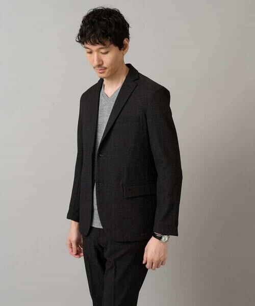 a.v.v / アー・ヴェ・ヴェ カットソー | 【イージーケア/洗濯機で洗える】グレンチェックジャカードＶネックＴシャツ　通勤/ビジネス/ジャケット〈ON/OFF SERIES〉 | 詳細23