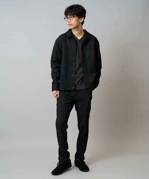 a.v.v / アー・ヴェ・ヴェ カットソー | 【イージーケア/洗濯機で洗える】アゼダブルフェイスVネックＴシャツ　通勤/ビジネス/ジャケット〈ON/OFF SERIES〉 | 詳細14