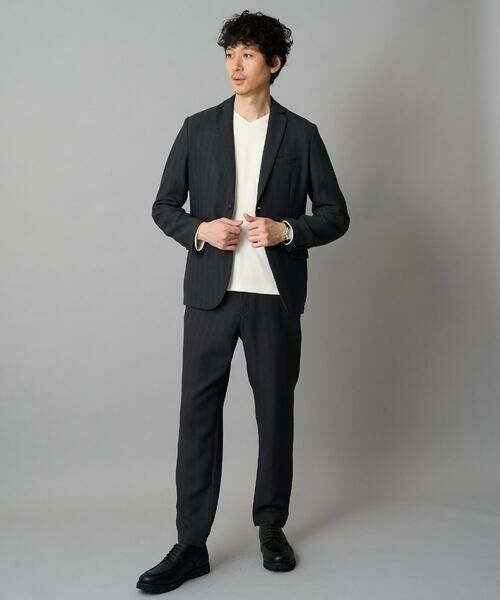 a.v.v / アー・ヴェ・ヴェ カットソー | 【イージーケア/洗濯機で洗える】アゼダブルフェイスVネックＴシャツ　通勤/ビジネス/ジャケット〈ON/OFF SERIES〉 | 詳細2