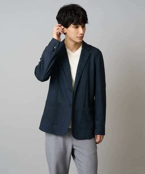 a.v.v / アー・ヴェ・ヴェ カットソー | 【イージーケア/洗濯機で洗える】アゼダブルフェイスVネックＴシャツ　通勤/ビジネス/ジャケット〈ON/OFF SERIES〉 | 詳細25