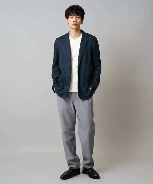 a.v.v / アー・ヴェ・ヴェ カットソー | 【イージーケア/洗濯機で洗える】アゼダブルフェイスVネックＴシャツ　通勤/ビジネス/ジャケット〈ON/OFF SERIES〉 | 詳細8