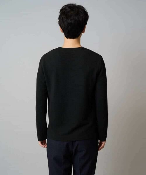 a.v.v / アー・ヴェ・ヴェ カットソー | 【イージーケア/洗濯機で洗える】千鳥ジャカードVネックTシャツ　通勤/ビジネス/ジャケット〈ON/OFF SERIES〉 | 詳細16