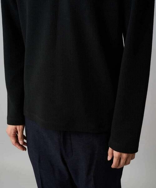 a.v.v / アー・ヴェ・ヴェ カットソー | 【イージーケア/洗濯機で洗える】千鳥ジャカードVネックTシャツ　通勤/ビジネス/ジャケット〈ON/OFF SERIES〉 | 詳細19