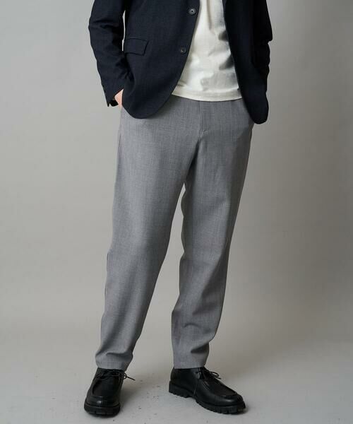 a.v.v / アー・ヴェ・ヴェ チノ・ワークパンツ | メランジストレッチセミルーズパンツ【イージーケア/洗濯機で洗える】 | 詳細3
