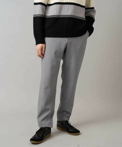 a.v.v / アー・ヴェ・ヴェ チノ・ワークパンツ | メランジストレッチセミルーズパンツ【イージーケア/洗濯機で洗える】 | 詳細4